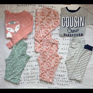 Girls’ Carters Pajama Lot Size 12